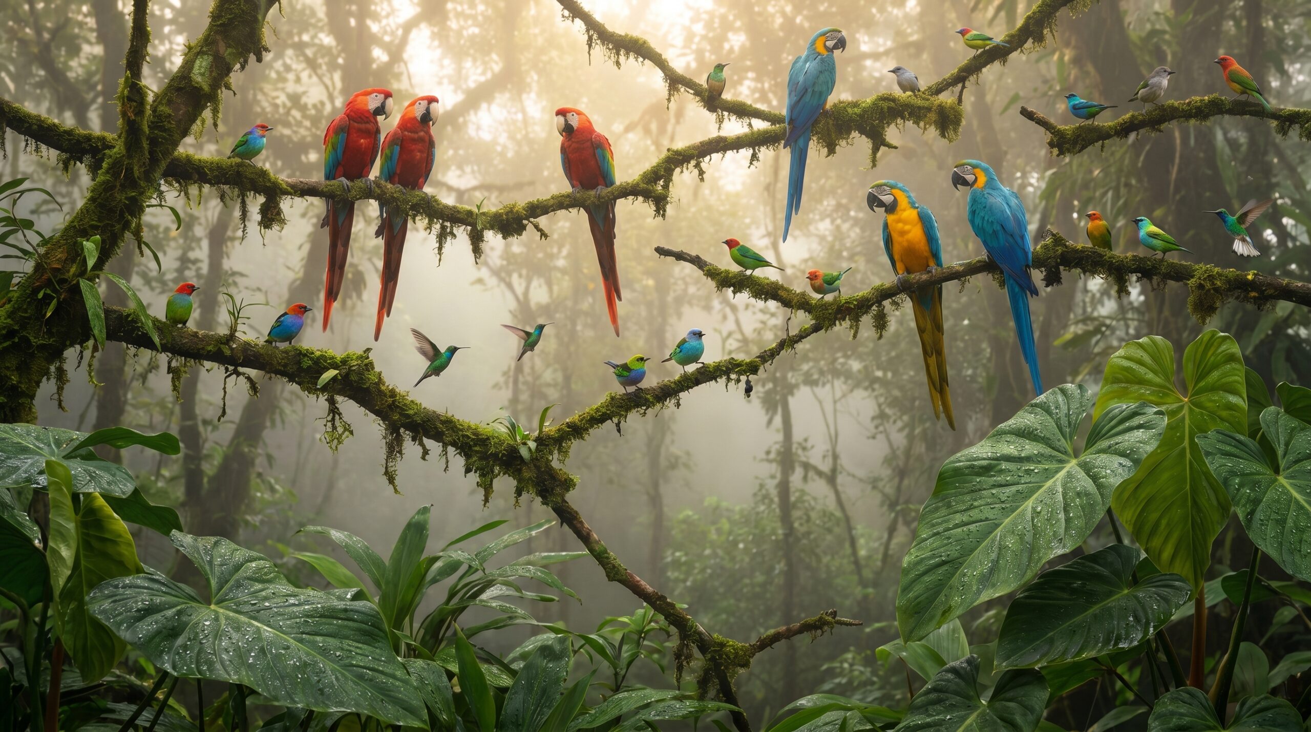 Morning Mist Over The Amazon River