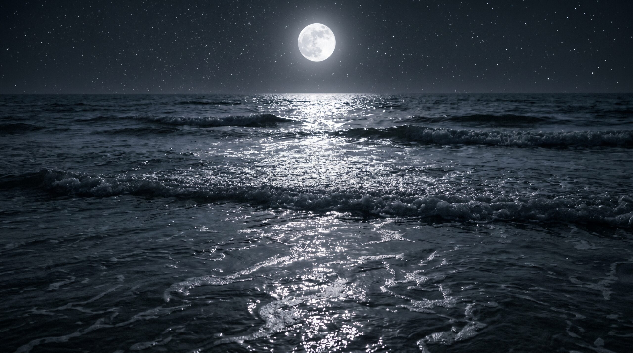 Silver Waves Under The Moon
