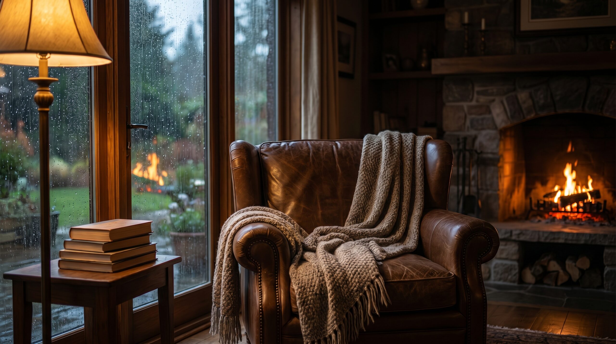 Cozy Armchair By Rainy Window