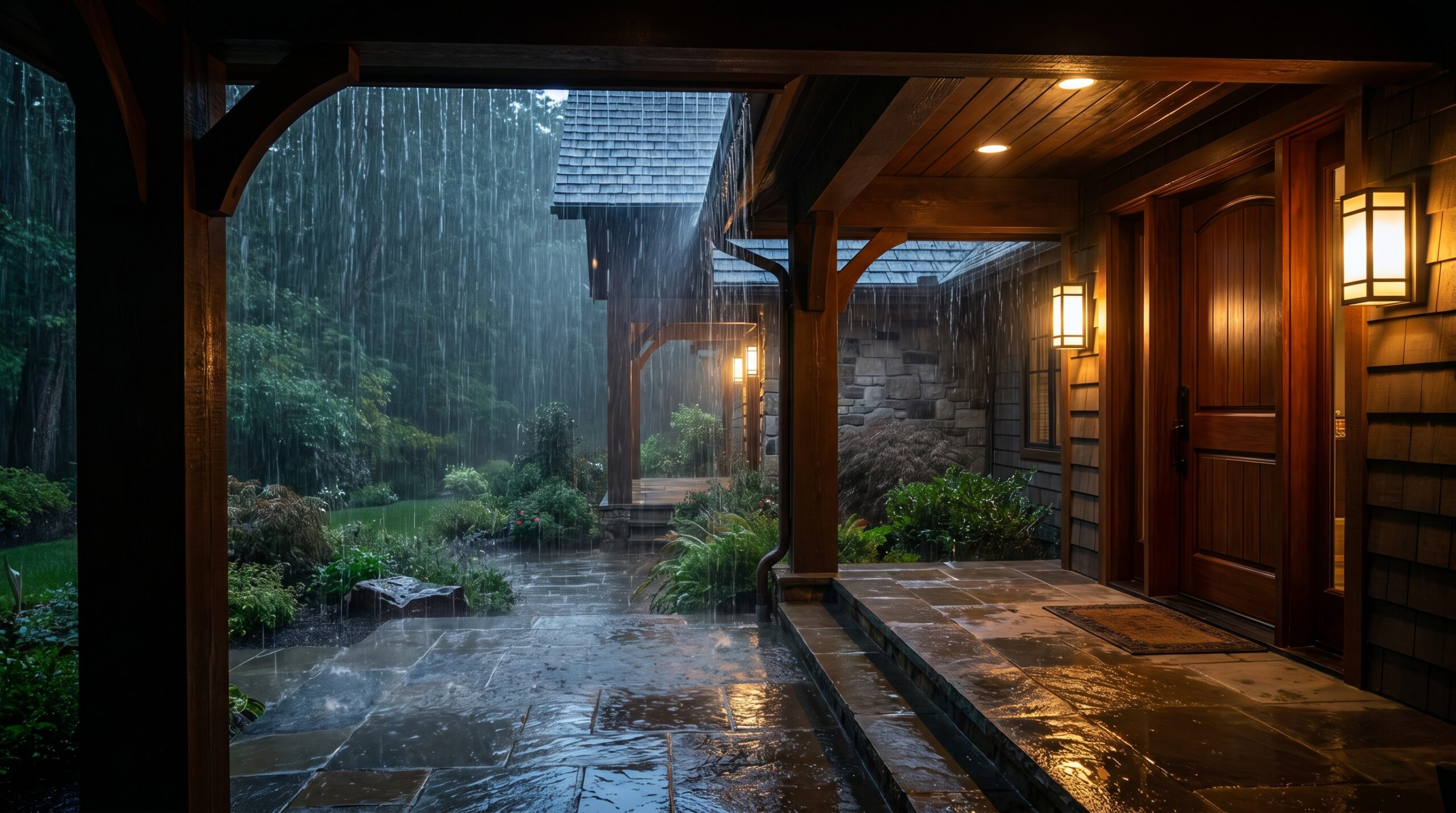 Luxury Front Patio Rainfall